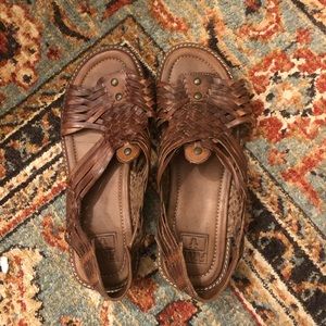 Frye Woven leather sandals